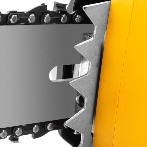 Пила цепная электрическая EDS-2200P, 2.2 кВт,поперечная, шина 45 см, шаг 3/8, паз 1.3 мм, 63 звена Denzel по ценам производителя в Екатеринбурге с доставкой по всей России