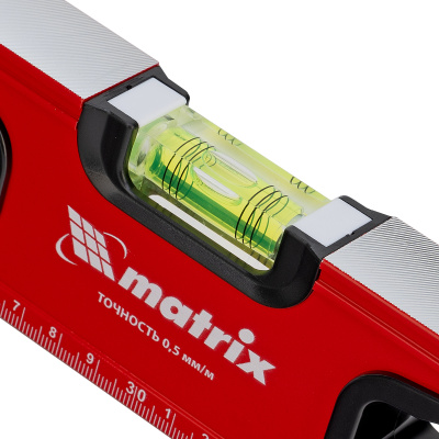 Уровень алюминиевый, фрезерованный, 3 глазка, рукоятки, 600 мм Matrix по ценам производителя в Екатеринбурге с доставкой по всей России