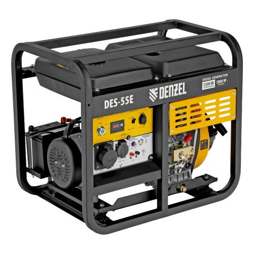 Генератор дизельный DES-55E, 5,5 кВт, 230 В, 11 л, электростартер Denzel по ценам производителя в Екатеринбурге с доставкой по всей России