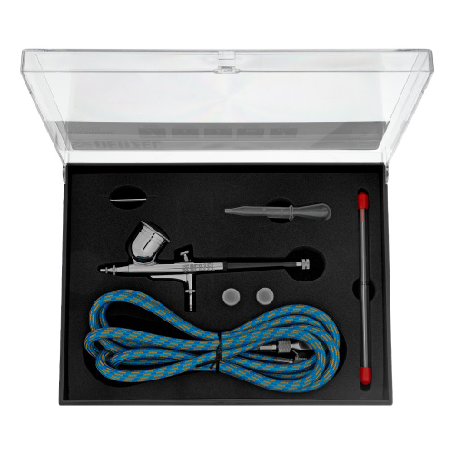 Аэрограф с верхним бачком AB1, 0.2/0.3/0.5 мм, 7 мл, 9 л/мин Denzel по ценам производителя в Екатеринбурге с доставкой по всей России