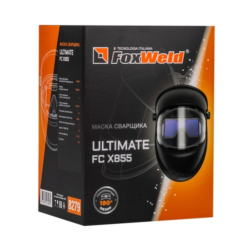 Маска сварщика черная Ultimate FC X855 в коробке купить в Москве с доставкой по всей России | ProtosMarket.ru