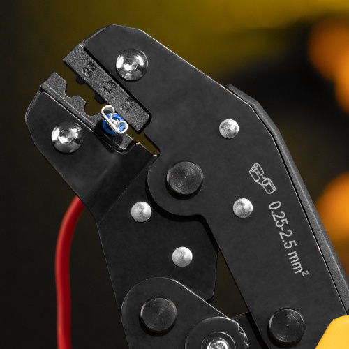 Клещи для обжима неизолированных наконечников НК и НВ, разъемов РП, 0,25 - 2,5 мм2 Denzel по ценам производителя в Екатеринбурге с доставкой по всей России