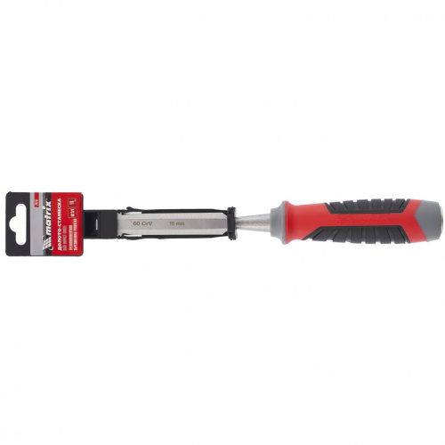 Долото-стамеска, 16 мм, 60 CrV, трехкомпонентная обрезиненная рукоятка Matrix по ценам производителя в Екатеринбурге с доставкой по всей России