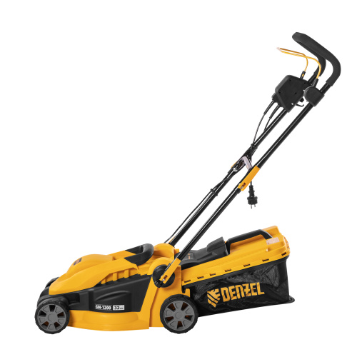 Газонокосилка электрическая GM-1200, 1200 Вт, ширина 32 см, 3 уровня, травосборник 25 л. Denzel по ценам производителя в Екатеринбурге с доставкой по всей России