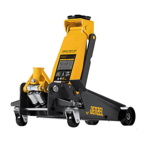 Домкрат гидравлический подкатной 3 т, с фиксатором, быстрый подъем, 135-480 мм, профессиональный Denzel по ценам производителя в Екатеринбурге с доставкой по всей России