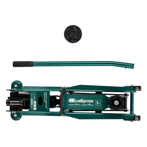 Домкрат гидравлический подкатной, 3 т, 192-532 мм, SUV Сибртех по ценам производителя в Екатеринбурге с доставкой по всей России