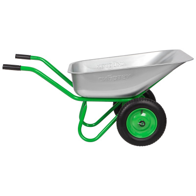 Тачка садово-строительная 2-х колесная, грузоподъемность 230 кг, объем 90 л Сибртех по ценам производителя в Екатеринбурге с доставкой по всей России