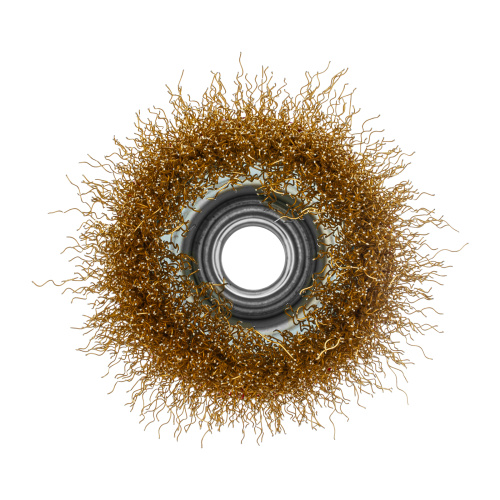 Щетка для УШМ, 65 мм, М14, "чашка", латунированная витая проволока Matrix по ценам производителя в Екатеринбурге с доставкой по всей России