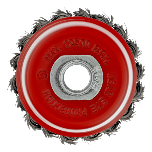 Щетка для УШМ, 75 мм, М14, "чашка", крученая проволока 0.5 мм Matrix по ценам производителя в Екатеринбурге с доставкой по всей России