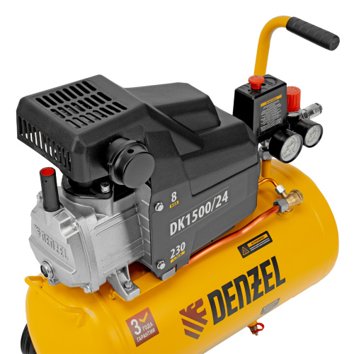 Компрессор воздушный DK1500/24, Х-PRO 1.5 кВт, 230 л/мин, 24 л Denzel по ценам производителя в Екатеринбурге с доставкой по всей России