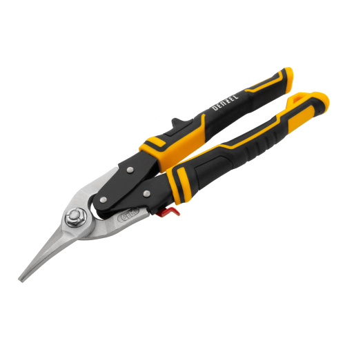 Ножницы по металлу, 270 мм, прямой и левый рез, сталь-СrMo, трехкомпонентные рукоятки Denzel по ценам производителя в Екатеринбурге с доставкой по всей России