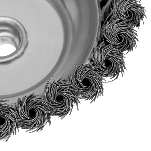 Щетка для УШМ, 150 мм, М14, "чашка", крученая проволока 0.5 мм Сибртех по ценам производителя в Екатеринбурге с доставкой по всей России