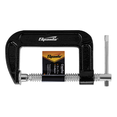 Струбцина G-образная, 75 мм Sparta по ценам производителя в Екатеринбурге с доставкой по всей России