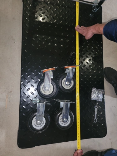 Тележка платформенная 950 кг TOR PH950 (1100х650) со складной ручкой (резиновые колеса 150 мм) по ценам производителя в Екатеринбурге с доставкой по всей России