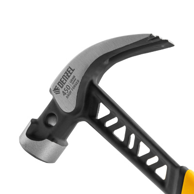 Молоток-гвоздодер 450 г, цельнокованый,боек с магнитом, двухкомп. обрезин. рук-ка Denzel по ценам производителя в Екатеринбурге с доставкой по всей России