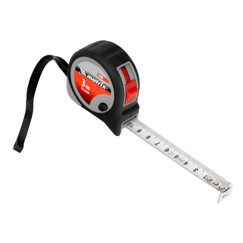 Рулетка Continuous fixation,3 м х 16 мм,двухкомпонентный корпус,плавная фиксация Matrix по ценам производителя в Екатеринбурге с доставкой по всей России