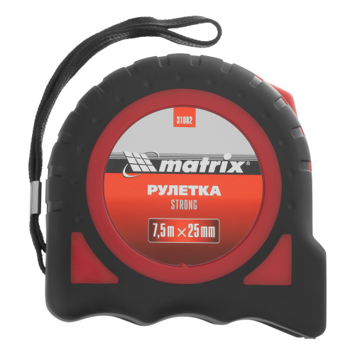 Рулетка Strong,7,5 м х 25 мм,обрезиненный корпус Matrix по ценам производителя в Екатеринбурге с доставкой по всей России