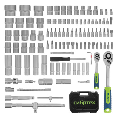 Набор инструментов, 1/2", 1/4", 108 предметов// Сибртех по ценам производителя в Екатеринбурге с доставкой по всей России