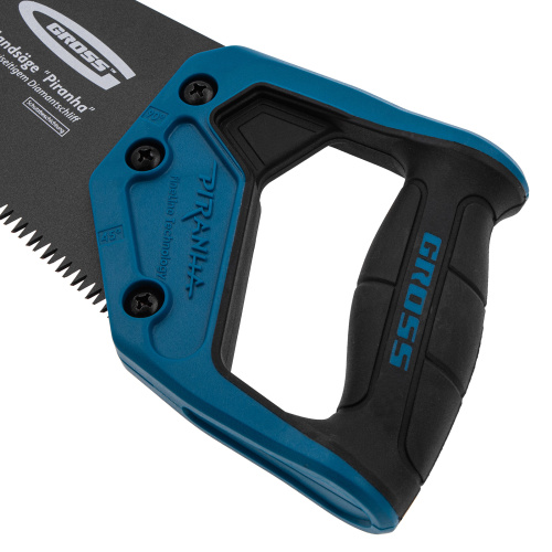 Ножовка по дереву "PIRANHA", 300 мм, 7 TPI, 3D-зуб, тефлоновое покрытие полотна, двухкомпонентная рукоятка Gross по ценам производителя в Екатеринбурге с доставкой по всей России