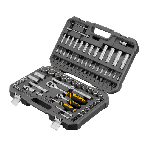 Набор инструментов, 1/2", 1/4", CrV, S2, пластиковый кейс, 94 предмета Denzel по ценам производителя в Екатеринбурге с доставкой по всей России