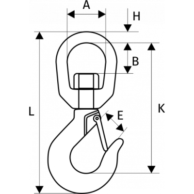 Крюк 322 А с вертлюгом 1 т по ценам производителя в Екатеринбурге с доставкой по всей России