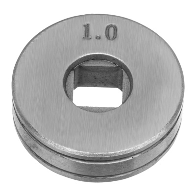 Подающий ролик, V профиль под стальную проволоку 0,8-1мм, посадка квадрат, 2 шт Denzel по ценам производителя в Екатеринбурге с доставкой по всей России