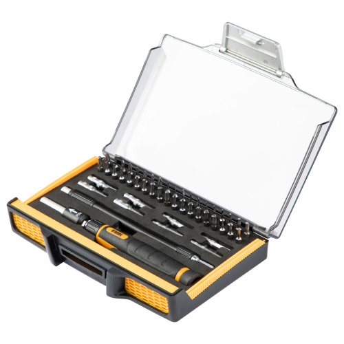 Отвертка с набором бит и торцевых головок для точных работ, гибкий привод, 48 шт, CrMo Denzel по ценам производителя в Екатеринбурге с доставкой по всей России