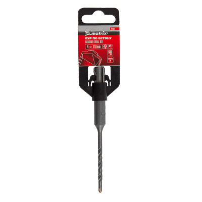 Бур по бетону, 4 x 110 мм, SDS Plus Matrix по ценам производителя в Екатеринбурге с доставкой по всей России