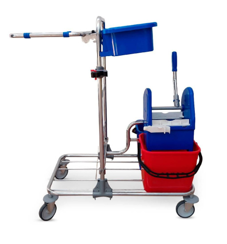 Тележка сервисная многофункциональная TEDDY 8189 на хромированной базе (без отжима) купить в Москве с доставкой по всей России | ProtosMarket.ru