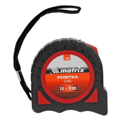 Рулетка Strong,5 м х 19 мм,обрезиненный корпус Matrix по ценам производителя в Екатеринбурге с доставкой по всей России