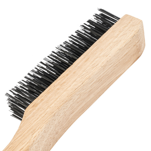 Щетка зачистная шестирядная, закаленная прямая проволока с деревянной ручкой Сибртех по ценам производителя в Екатеринбурге с доставкой по всей России