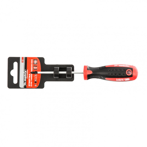 Отвертка Profi, PH0 х 75 мм, S2, двухкомпонентная рукоятка Matrix по ценам производителя в Екатеринбурге с доставкой по всей России