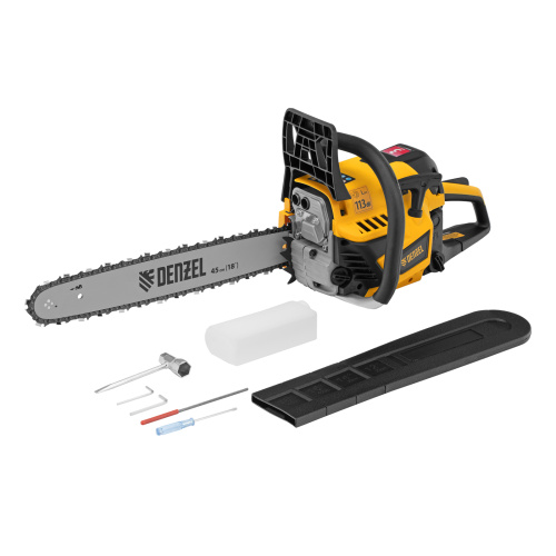 Пила цепная бензиновая DS-5218, шина 45 см, 52 см3, 3 л.с, шаг 0,325, паз 1,5 мм, 72 звена Denzel по ценам производителя в Екатеринбурге с доставкой по всей России