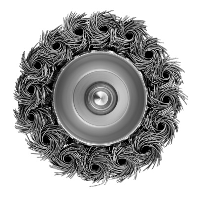 Щетка для дрели, 65 мм, "чашка" со шпилькой, крученая металлическая проволока Matrix по ценам производителя в Екатеринбурге с доставкой по всей России