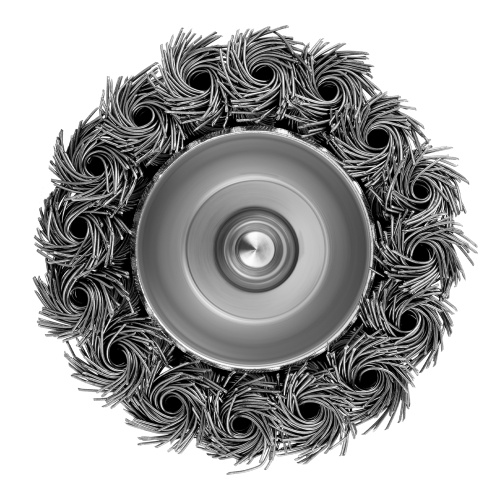 Щетка для дрели, 65 мм, "чашка" со шпилькой, крученая металлическая проволока Matrix по ценам производителя в Екатеринбурге с доставкой по всей России