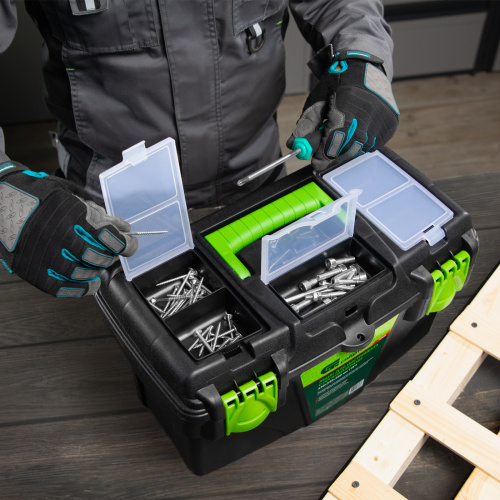 Ящик для инструментов 18 ”, с органайзерами Сибртех по ценам производителя в Екатеринбурге с доставкой по всей России