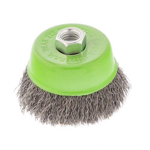 Щетка для УШМ, 75 мм, М14, "чашка", витая проволока 0.3 мм Сибртех по ценам производителя в Екатеринбурге с доставкой по всей России