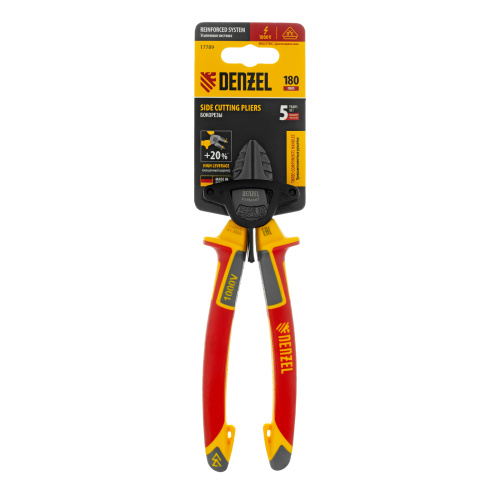 Бокорезы, диэлектрические рукоятки, до 1000 В, трехкомпонентные рукоятки, 180 мм Denzel по ценам производителя в Екатеринбурге с доставкой по всей России