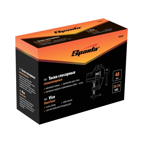 Тиски, 40 мм, крепление для стола Sparta по ценам производителя в Екатеринбурге с доставкой по всей России