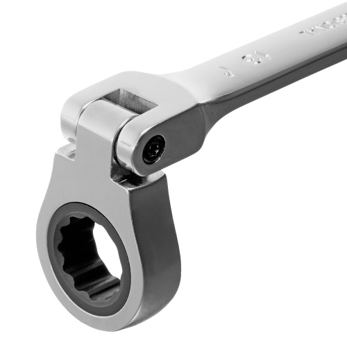 Ключ комбинированный трещоточный, 13 мм, CrV, шарнирный, зеркальный хром Matrix Professional по ценам производителя в Екатеринбурге с доставкой по всей России