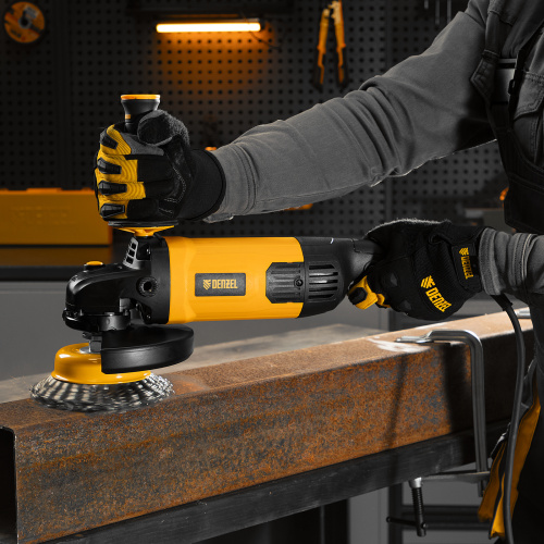 Машина шлифовальная угловая AG180-2000, 2000 Вт, 180 мм, 8500 об/мин Denzel по ценам производителя в Екатеринбурге с доставкой по всей России