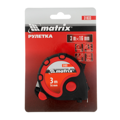 Рулетка Status 3 fixations,3 м х 16 мм,двухкомпонентный корпус,3 фиксации ленты Matrix по ценам производителя в Екатеринбурге с доставкой по всей России