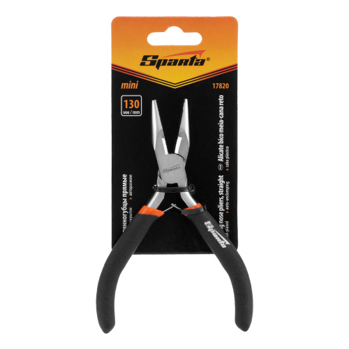 Длинногубцы прямые Mini, 130 мм, никелированные, авторазжим Sparta по ценам производителя в Екатеринбурге с доставкой по всей России