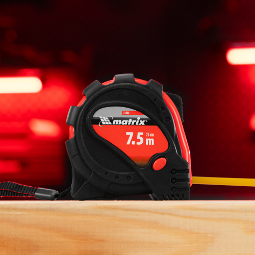 Рулетка Status Magnet 3 fixations,7,5 м х 25 мм,обрезиненный корпус,зацеп с магнитом Matrix по ценам производителя в Екатеринбурге с доставкой по всей России