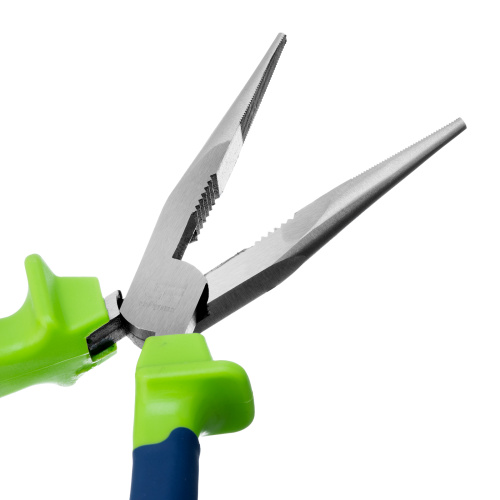 Длинногубцы прямые, 200 мм, двухкомпонентные рукоятки Сибртех по ценам производителя в Екатеринбурге с доставкой по всей России