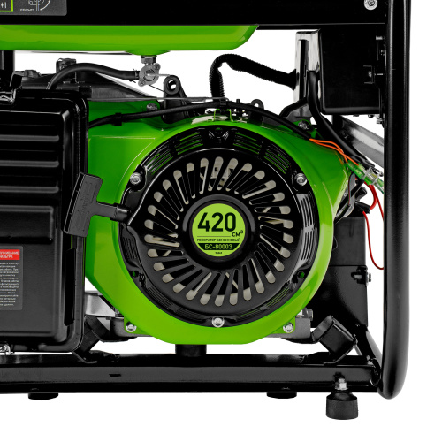 Генератор бензиновый БС-8000Э, 6,6 кВт, 230В, четырехтактный, 25 л, электростартер Сибртех по ценам производителя в Екатеринбурге с доставкой по всей России