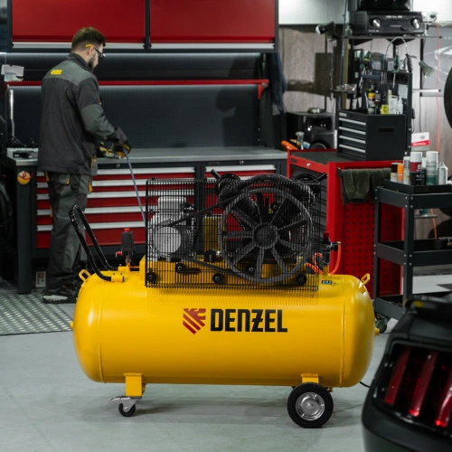 Компрессор воздушный рем. привод BCV 5500-T/270, 5,5 кВт, 270 литров, 850 л/мин Denzel по ценам производителя в Екатеринбурге с доставкой по всей России