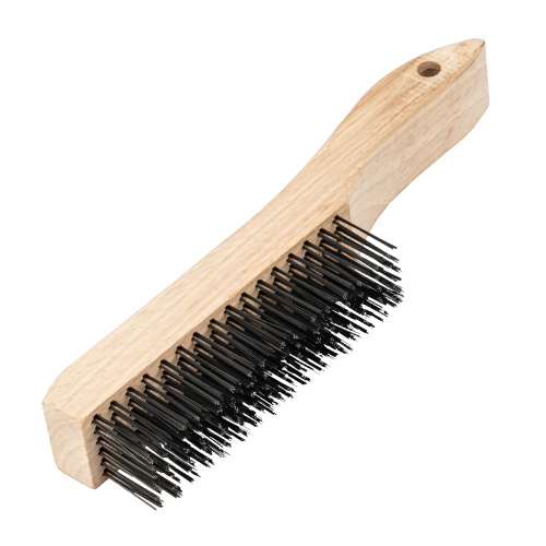 Щетка зачистная шестирядная, закаленная прямая проволока с деревянной ручкой Сибртех по ценам производителя в Екатеринбурге с доставкой по всей России