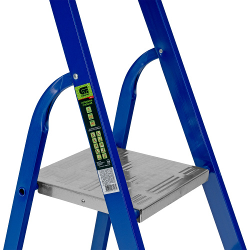 Стремянка, 3 ступени, стальной профиль, алюминиевые ступени Сибртех по ценам производителя в Екатеринбурге с доставкой по всей России