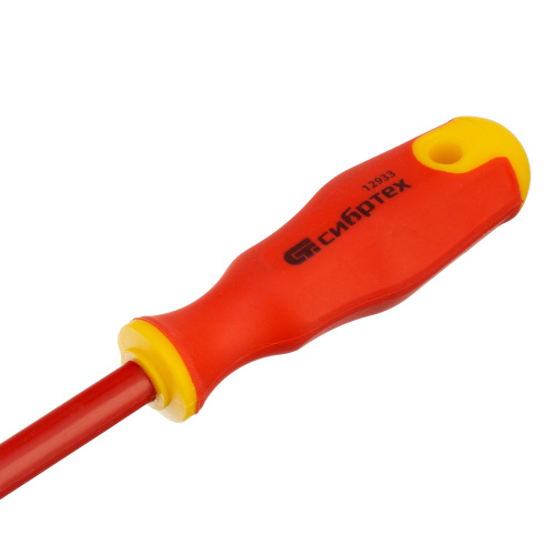 Отвертка диэлектрическая SL5.5 х 125 мм, CrV, до 1000 В, двухкомпонентная рукоятка Сибртех по ценам производителя в Екатеринбурге с доставкой по всей России